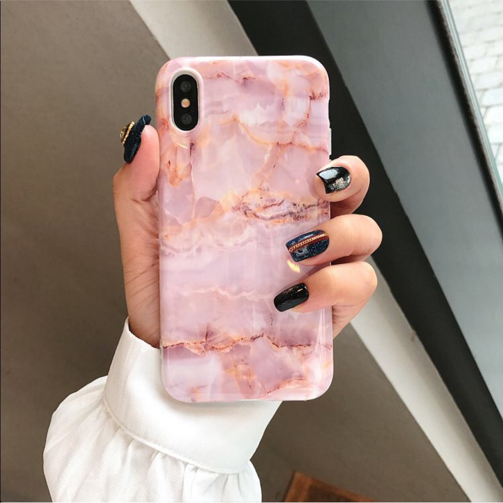 Pink Marble Design iPhone Case